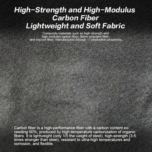 Flame Retardant Heat Insulation Safety Clothing Carbon Fiber Fireproof Fire Escape Clothing