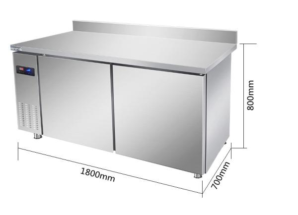 Refrigerador comercial do restaurante da bancada Leakproof das portas ISO9001 2