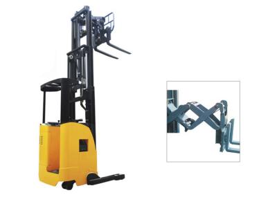 Double Scissors Narrow Aisle Truck Reach Type Capacity 1000kg Low Battery Protection