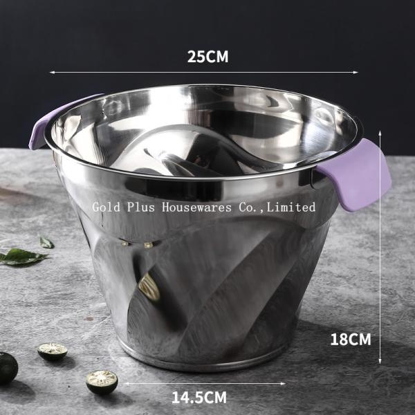 620g Custom metal steel round shape beer ice bucket for sale big capacity custom logo bar wine beer wine cooler