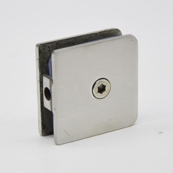 Stainless steel Glass Clip 0 degree RS2304, 45X45mm, thickness 3mm, 4mm, SS201 satin, mirror, golden, black