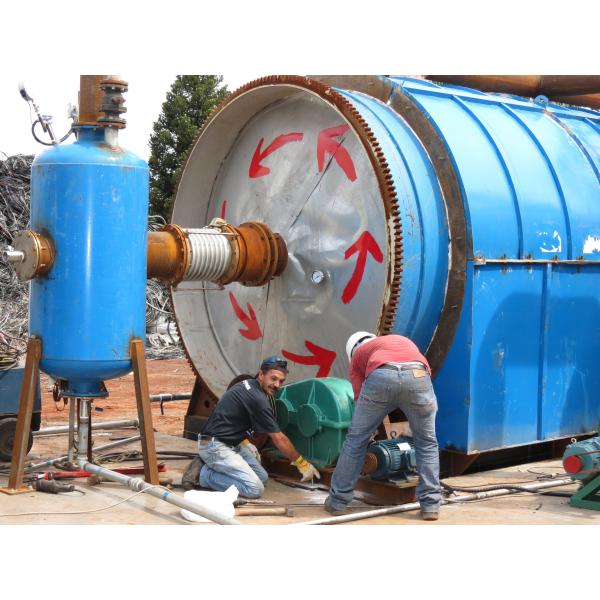 38 т Машины масса Рециклирование резинового масла Производственная линия с напряжением 380 В