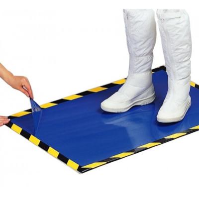 Sala de limpeza Mat Disposable Adhesive Shoes pegajoso do filme do PE