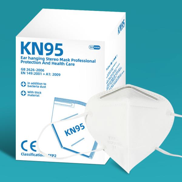 Disposable Protection KN95 Air Mask 10 Pcs / Pack Non Woven Melt Blown White Factory Directly Sales