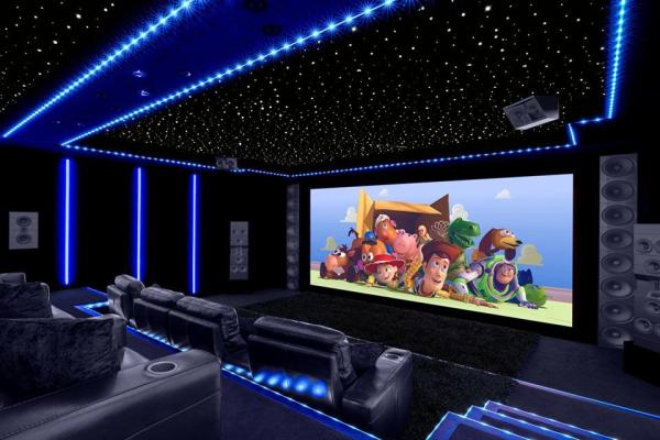 Magnetic Polyester Fiber Optic Star Ceiling Panels 9mm Thickness With Shooting Star