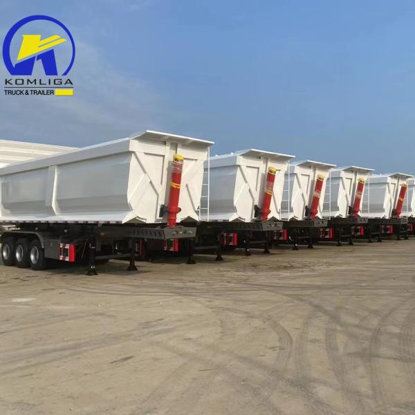 Hydraulic System Dump Trailer for Sinotruk HOWO Heavy Duty Sand Stone Transport