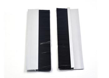 Black Door Bottom Brush PP PA Material Customized Size Strip Brushes