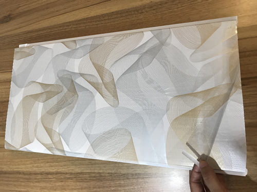 Flat / Smooth Shape Decorative PVC Panels For Wet / Dry Areas Easy Maintenance