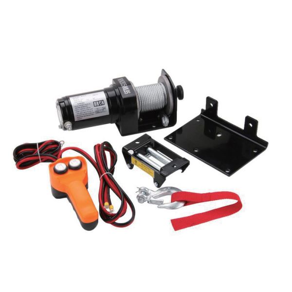 12V Winch: 1500LBS Pull, Auto Brake for ATV Rescue/Camping/Farm