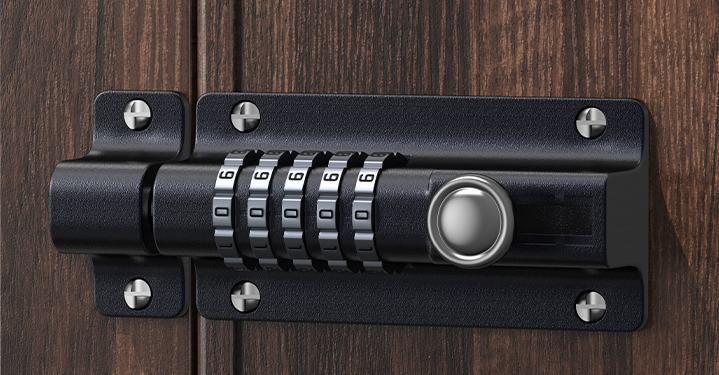 Sliding Door Bolt Lock Waterproof Padlock Password Bolt Lock Door and Anti-rust Cabinet Combination Padlock Mechanical with Pass