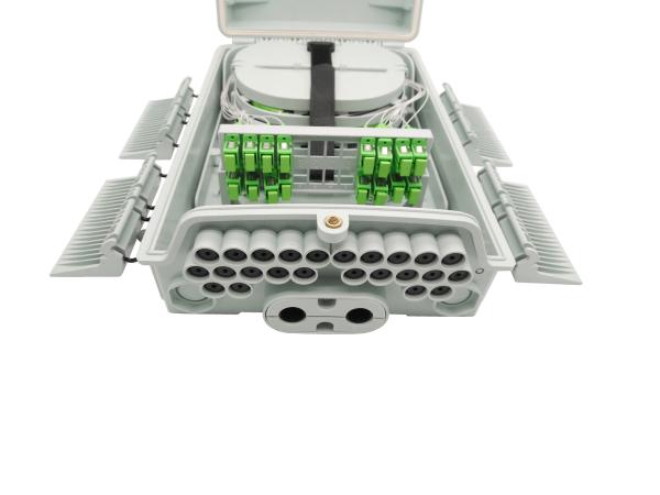 Polo & a caixa de distribuição fixada na parede 24 da fibra ótica movem com o divisor IP65 do PLC 1x16