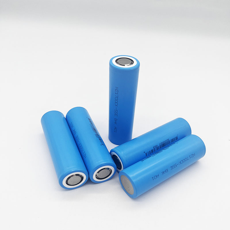 5500mAh 21700 Lithium Ion Battery Solid State Rechargeable Cell 800 Cycles