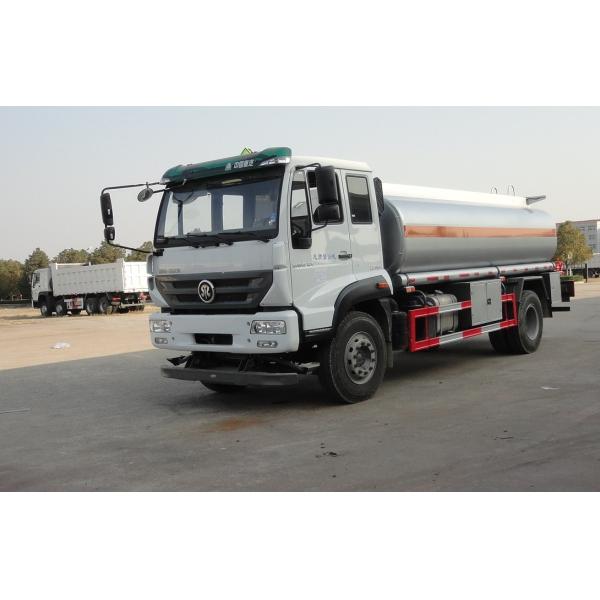 Mini Oil Tanker Truck 6.65cbm euro3 , 20000L Volume oil delivery trucks 300 HP