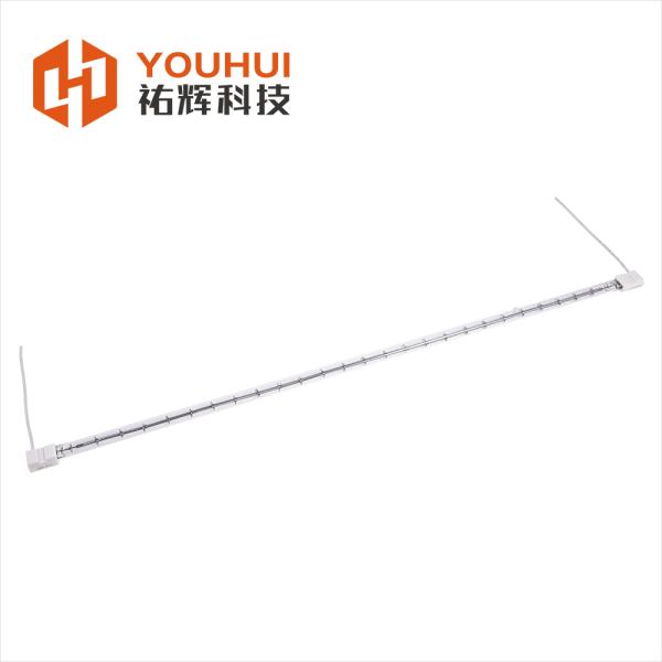 Lámpara Infrarroja de Cuarzo de Tubo Único con Filamento de Tungsteno y Vidrio de Cuarzo para Aplicaciones Industriales