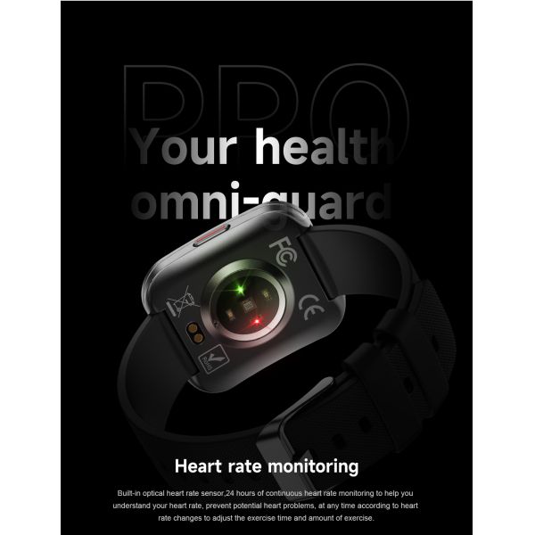 Hot U17 Smart Watch Ultra-thin Curved Square Screen AMOLED 1.85inch BT Call IP68 Deep Waterproof H Band APP 3D Menu Smartwatch