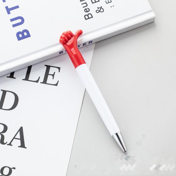 Promotion Plastic Ball Pen 1.0mm Cartoon Thumb Gesture Gift Ball Pen