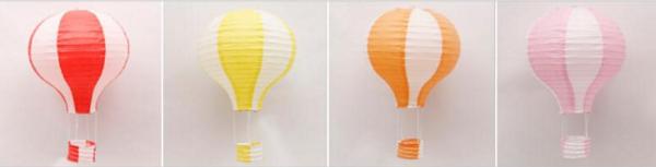 Hot Air Balltoon Paper Lanterns, Shopping Arcade Celebrations, Birthday Parties, Kindergarten Hanging Ornaments