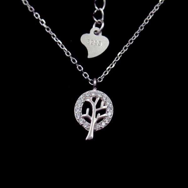 Fashion 925 Sterling Silver Mens Chain , Single Cubic Zirconia Necklace