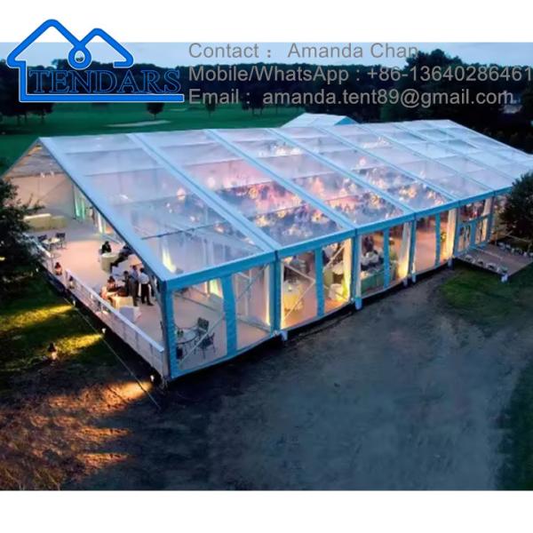 Outdoor Transparent Waterproof PVC Custom Size Aluminium Alloy Tent For Wedding ,Party And So Event Marquee Tent