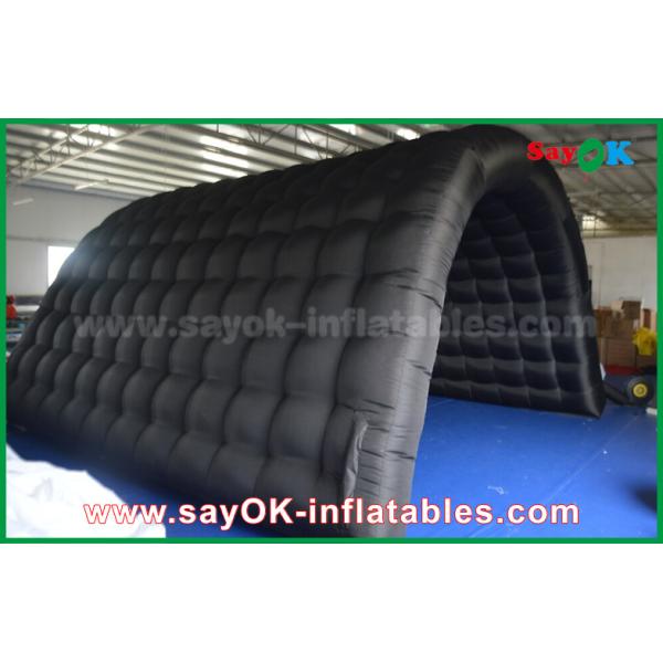 Надувная палатка на открытом воздухе черная 210D Оксфордский тоннель Надувная палатка для кемпинга для активных занятий на открытом воздухе
