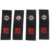 Comfortable  Woven Clothes Label High Density Merrow Border No Minimum