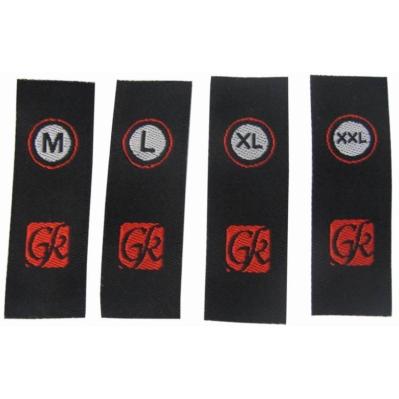 Comfortable  Woven Clothes Label High Density Merrow Border No Minimum