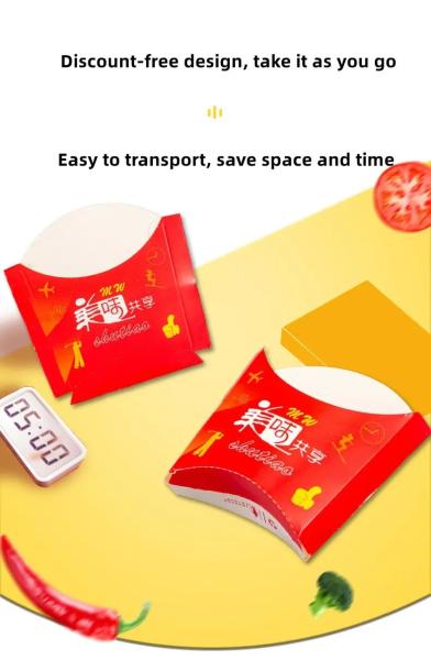 Eco Friendly Pizza Dough French Fries Boxes Take Away Food Packaging ODM
