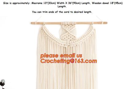 MACRAME FOLDABLE SCREEN, MACRAME WALL HANGING, MACRAME WALL HANGING, MACRAME PLANT HOLDER