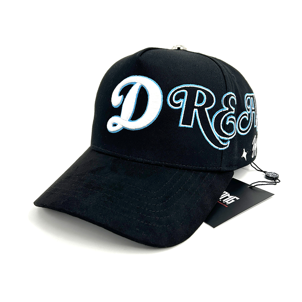 Suede Baseball Caps 5 Panel 3D Embroidery