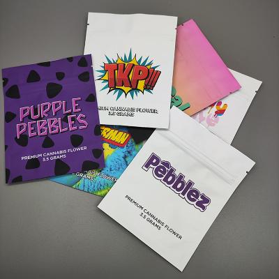 Suporte de Mylar do toque macio do zíper acima dos malotes feitos sob encomenda para o empacotamento da flor da erva daninha