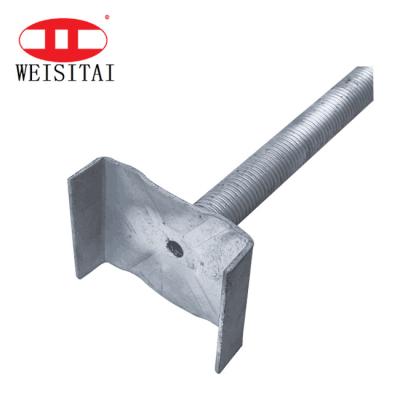 Molde ajustável de Jack Base 600mm da cavidade galvanizado