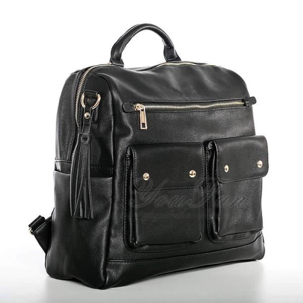 Stylish Travel Bag for Parents Faux vegan leather diaper bag