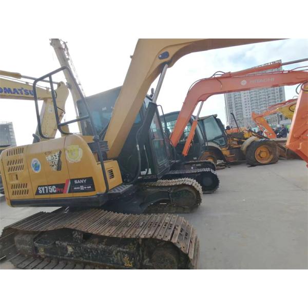 Экскаватор 7500kg SY75C Pro мини используемый Sany 7,5 тонны