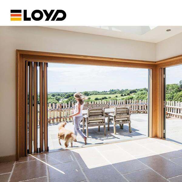 Bifold Sliding Folding Glass Doors Thermally Broken Double Pane