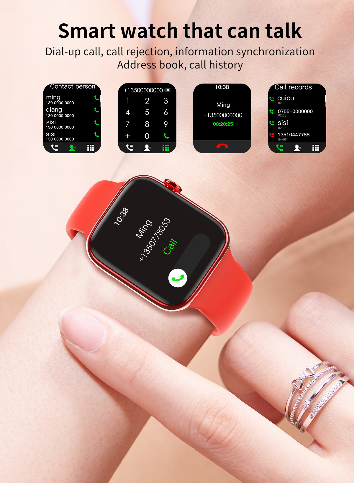Bluetooth Smartwatch F18 F20 F2 F28 FK78 Inteligente вызывать