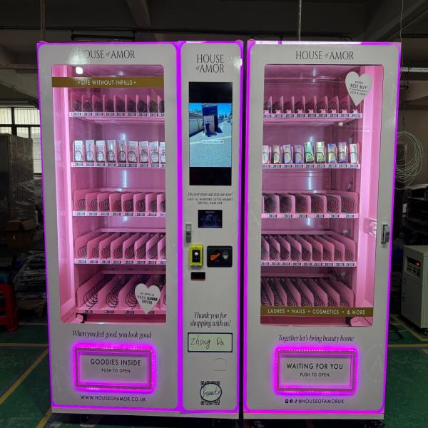 Zhongda LED Lash Lipgloss Vending Machine Cosmetic Vending Machine with Customized Design
