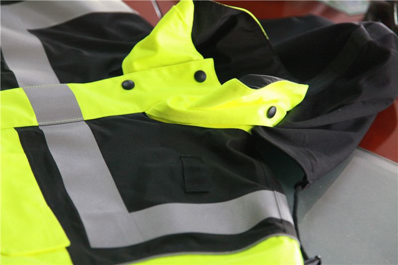 Рабочая одежда класса 3 HIVIS выдерживает куртку дождя безопасности 50 промышленную мыть