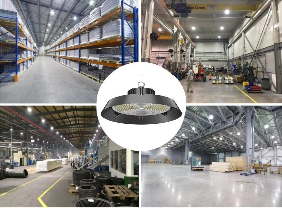ETL certified UFO high bay light with wide voltage input and high luminous efficiency (150-190lm/W)