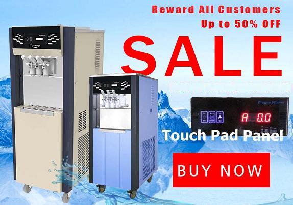 Touch Pad.Remote control Ice Cream Machine/Frozen Yogurt machine/Maquina de helado