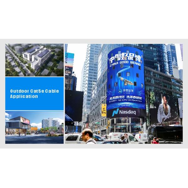 0.45mm FTP CAT5E Cable PE Jacket Cable Solid Copper With Black 1000FT