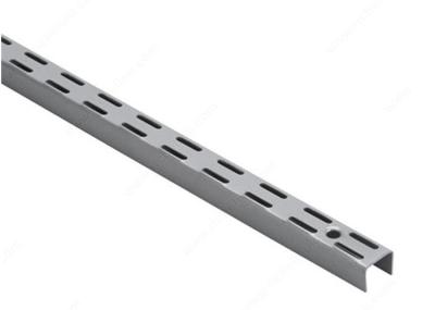 Powder Coated Slotted Square Metal Tubing , 1-1/4 Width Slotted Steel Tube