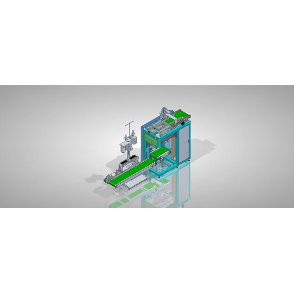 линия трехфазной робототехнической еды сумки вакуума Palletizer сумки 0.6MPa большой автоматическая пакуя