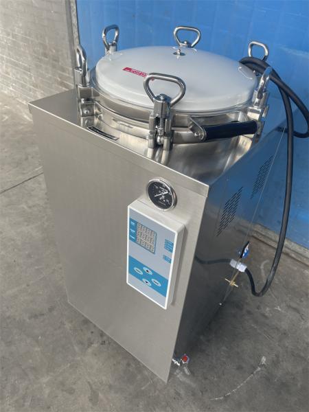 Esterilizador a Vapor de Pressão Autoclave 120L 150L Totalmente em Aço Inoxidável Vertical