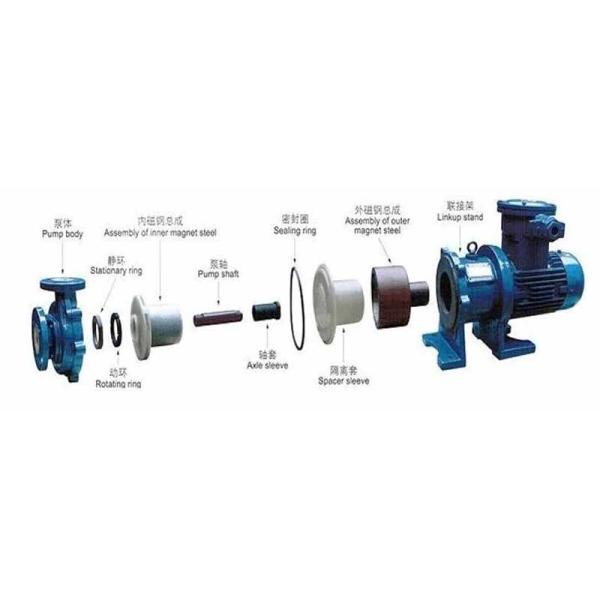 Chemical Industry FEP Lined Magnetic Centrifugal Pump AC220V No Leakage