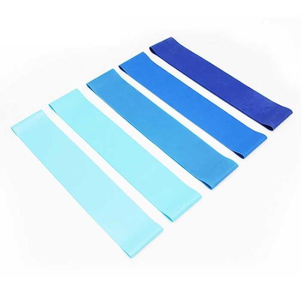 Blue Colors Latex Stretch postpartum recovery Resistance Exercise Bands  60×50×0.4cm