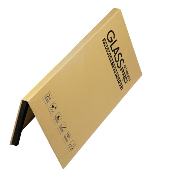 Customize Electronic Product Packaging Flat Tempered Film Kraft Paper Screen Protector Packaging Box