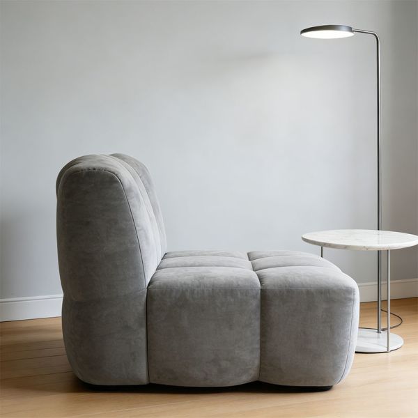 Vacuum Compressed Upholstered Modular Single Seat Fabric Compression Sofa Large Villa Apartment Living Room