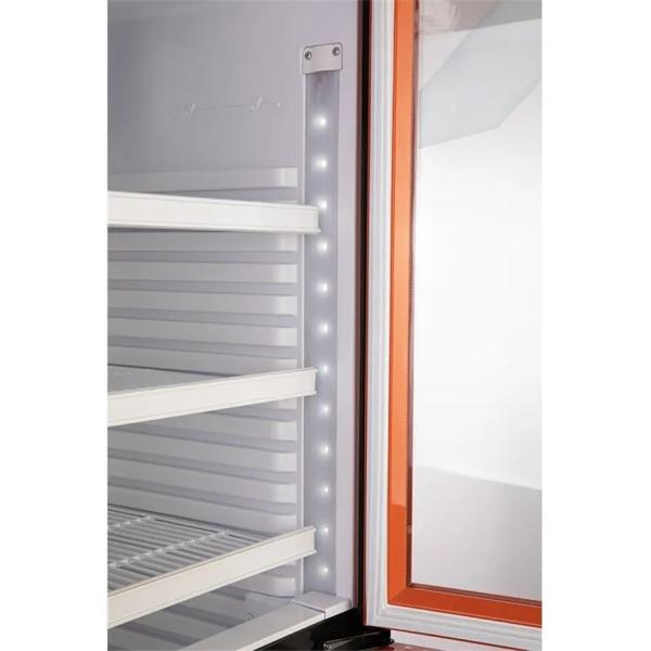 Стеклянный однодверный витриновый холодильник 370L