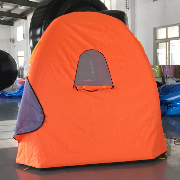 Roof Top Inflatable Tent with Skylight Four-Season Double Layer Camping Shelter PVC Material Custom Logo Custom Size