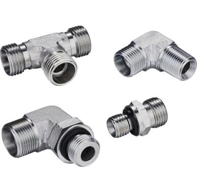 Galvanized Sheet 90 Degree Bsp Thread Male Adjustable Bite Type Stud End with O-Ring